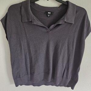 DKNY Women's Charcoal Sweater Vest